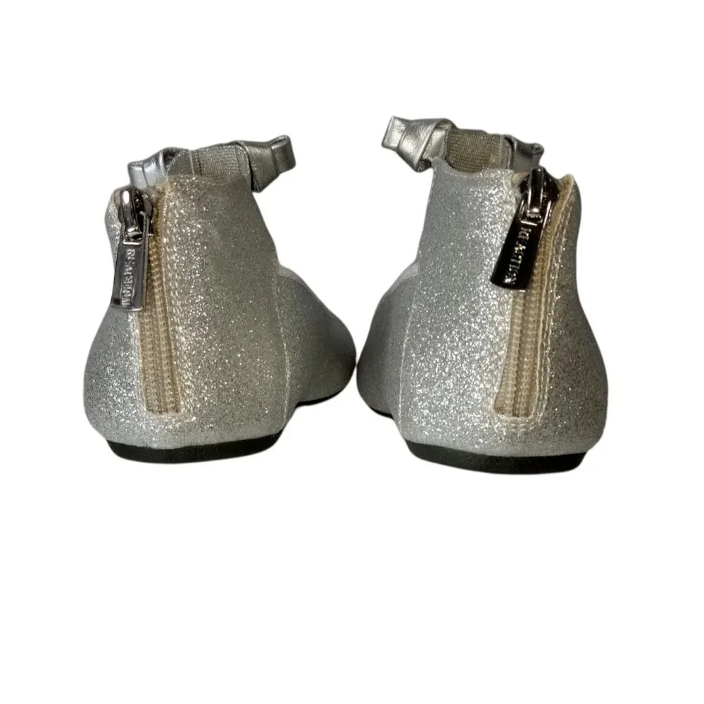 Silver Shoes Kenneth Cole Reaction Silver Violet Bowie Flats Youth Girls Size 4